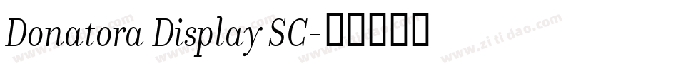 Donatora Display SC字体转换